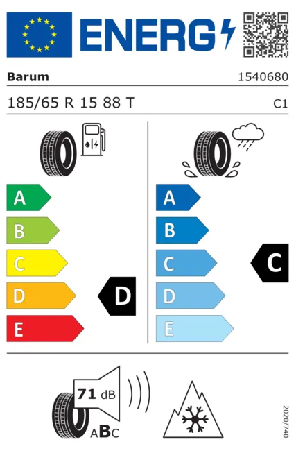 Nuovo: BARUM QUATARIS 5 185/65R15 88T 3PMSF 4 Stagioni