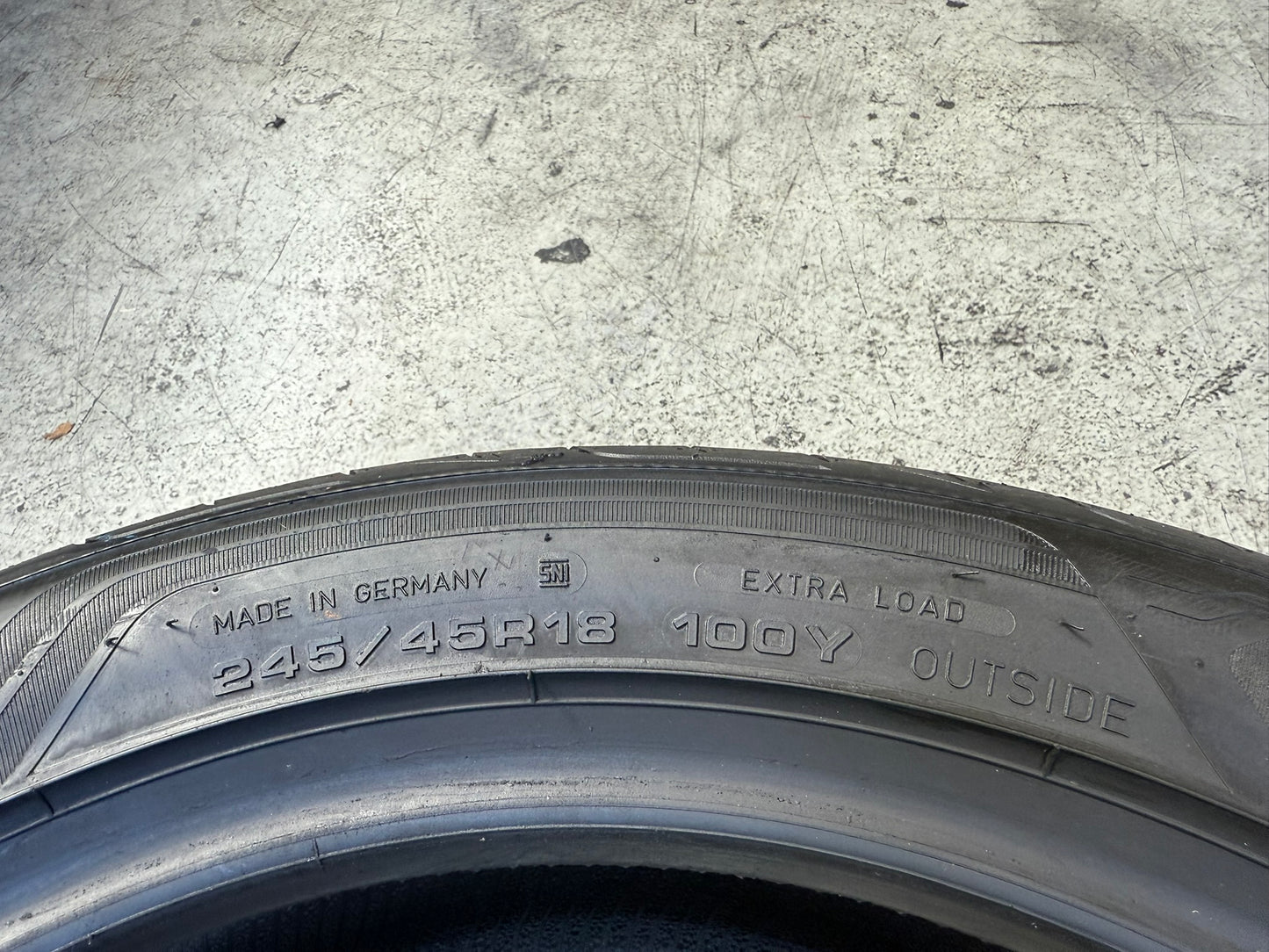 Usato: 1 Gomma 245/45R18 100Y XL Goodyear Estivo 65% residui