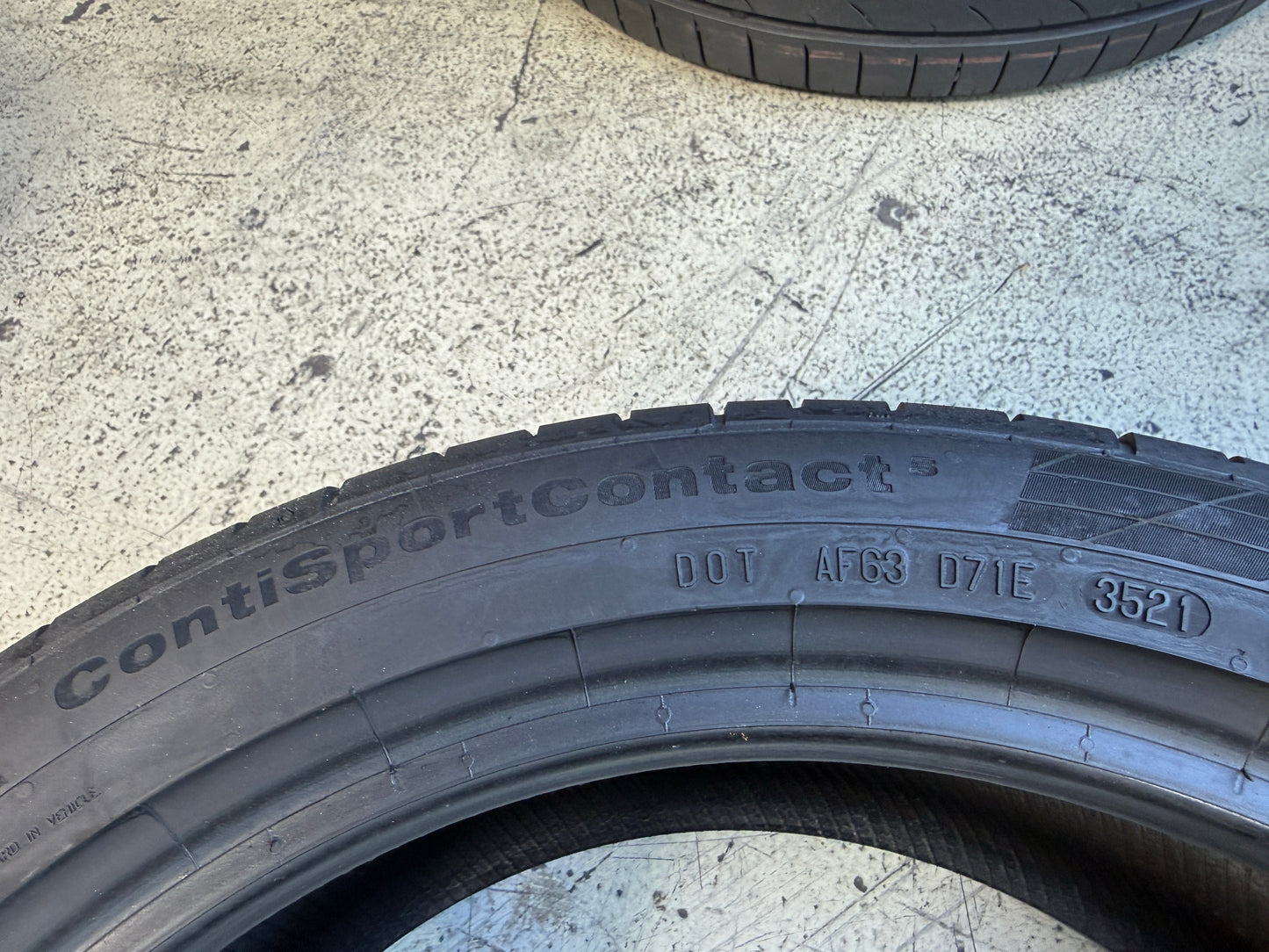 Usato: 4 Pneumatici Continental ContiSportContact 5 215/45R17 91W XL Estivi 85% residui