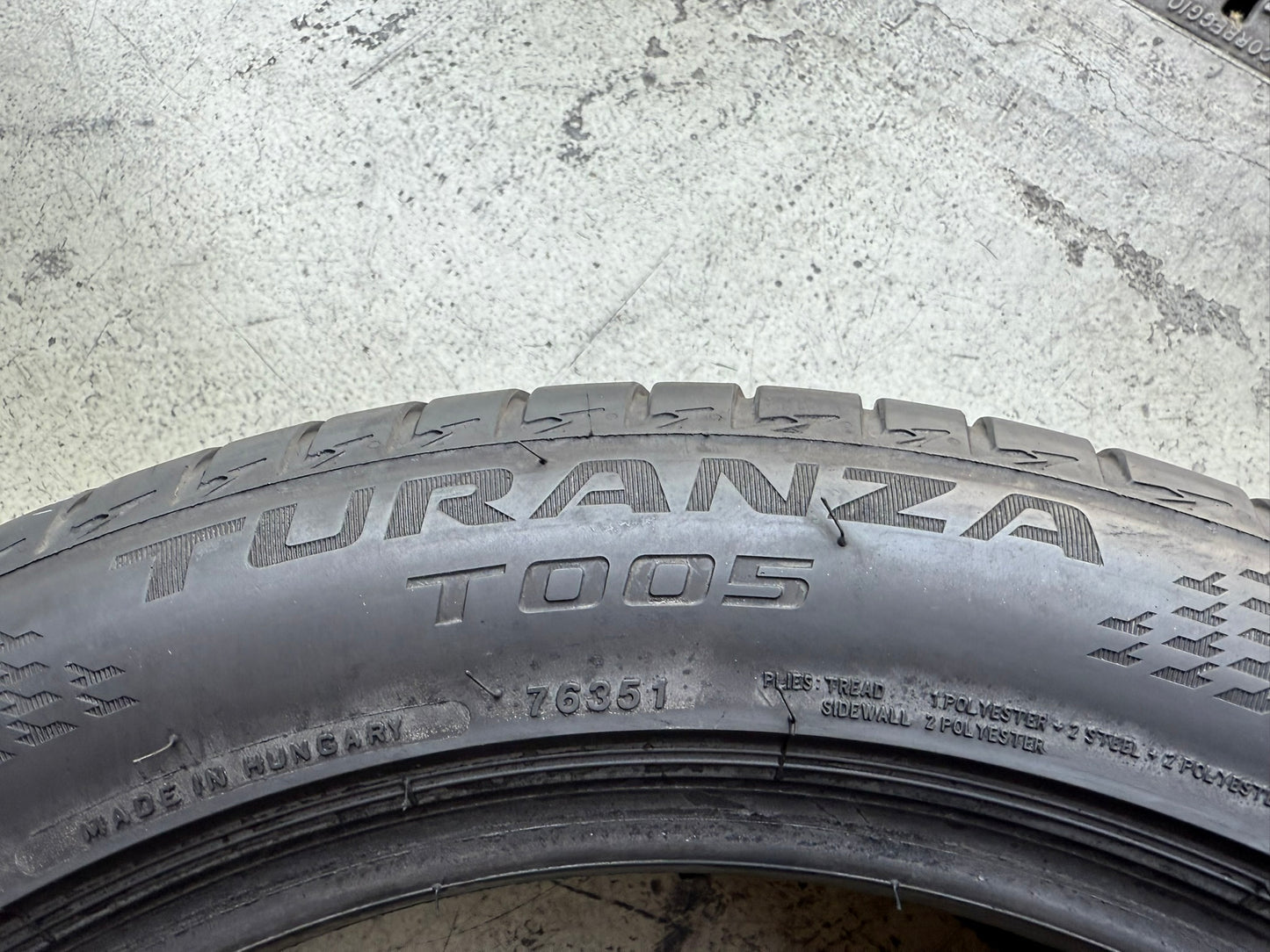 Usato: 4 Gomme 225/50R17 98Y XL Bridgestone DriveGuard Estive 90/95% residui
