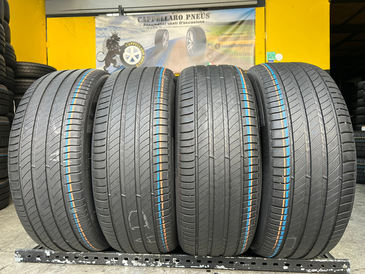 Usato: 4 Gomme 235/55R18 100V Michelin estive 80/85% residui
