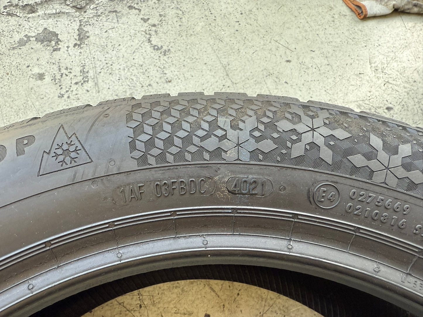 Usato: 4 Gomme 215/55R17 98H XL Continental Invernali 99% residui