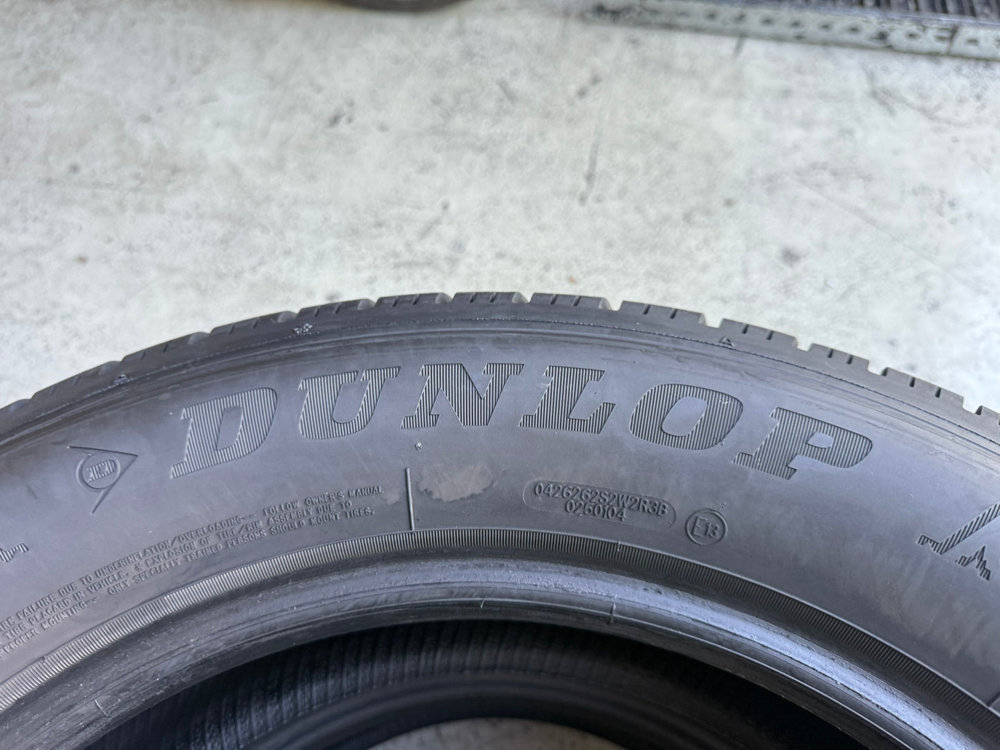 Usato: 2 Gomme 225/60R17 103V XL Dunlop Invernali 95% residui