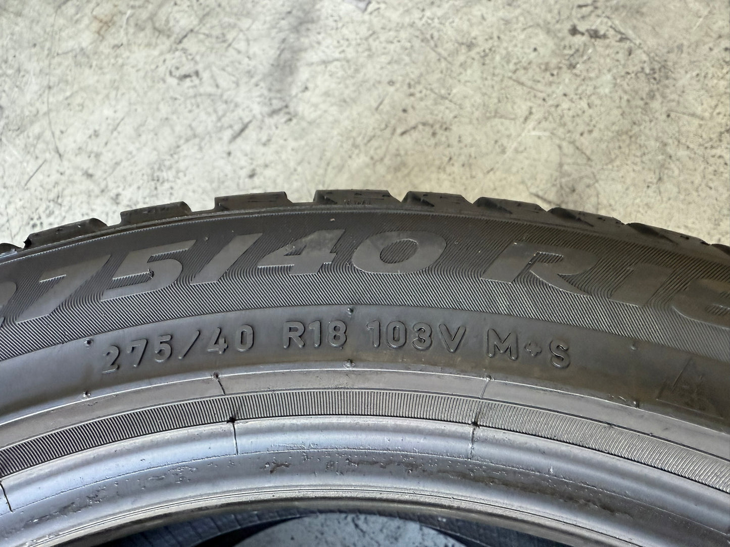 Usato: 2 Gomme 275/40R18 103V XL Pirelli Invernali 90% residui
