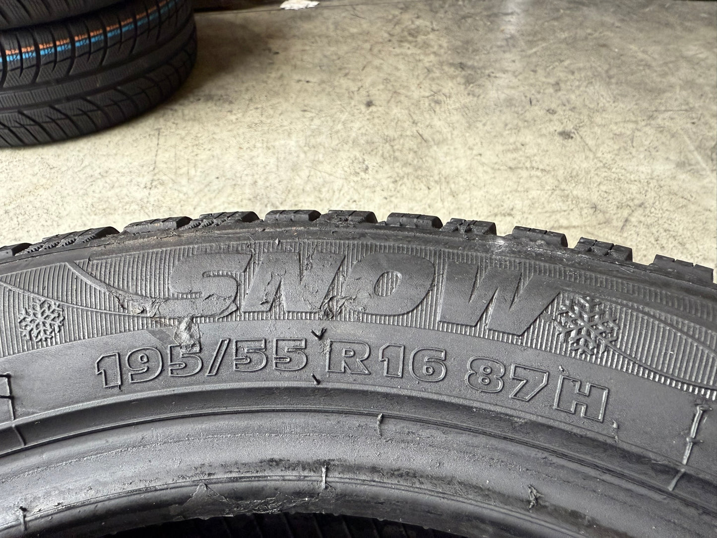 Usato: 2 Gomme 195/55R16 87H Kormoran Invernali 99% residui