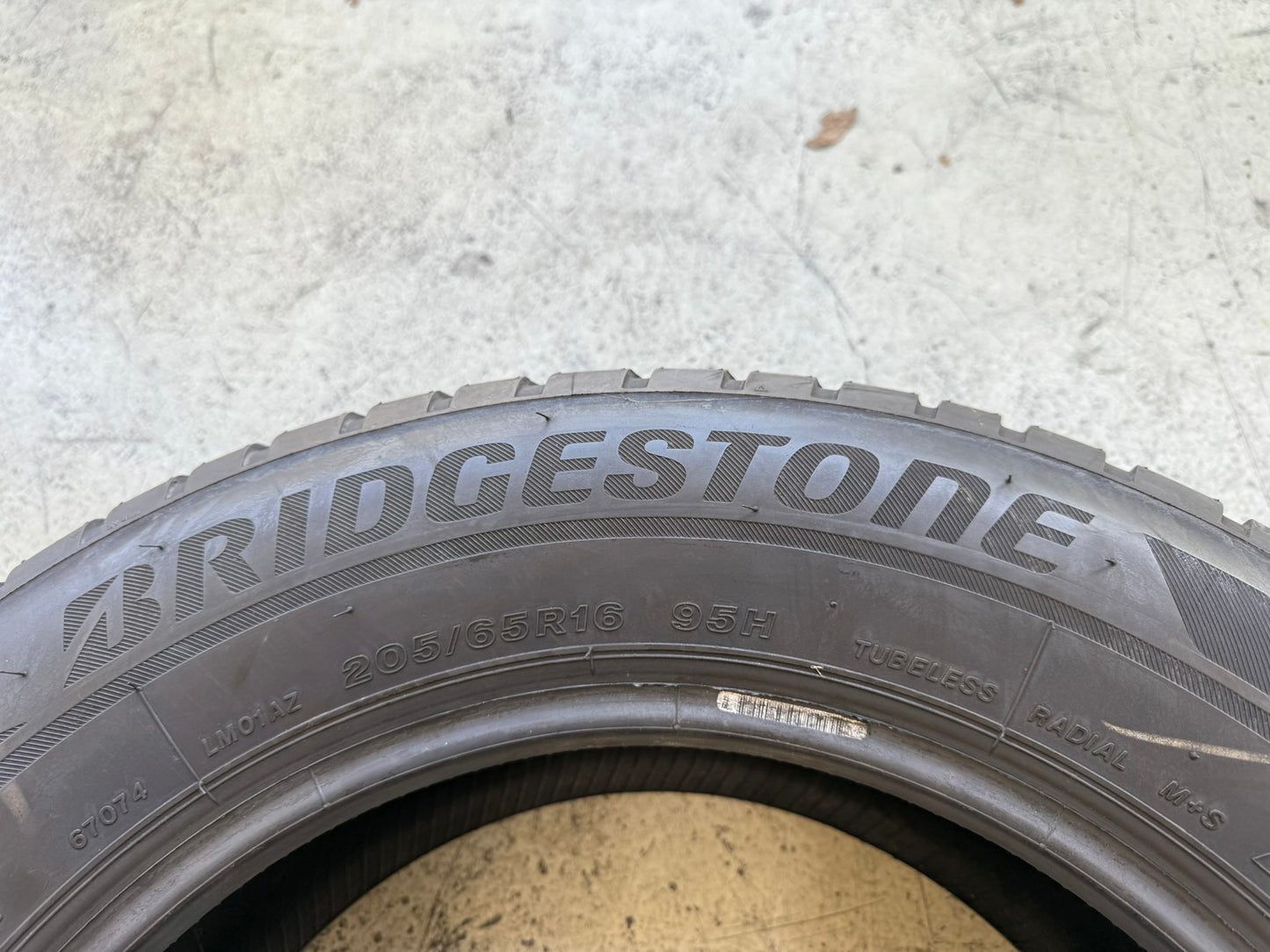 Usato: 4 Gomme 205/65R16 95H Bridgestone Invernali 95%-85% residui