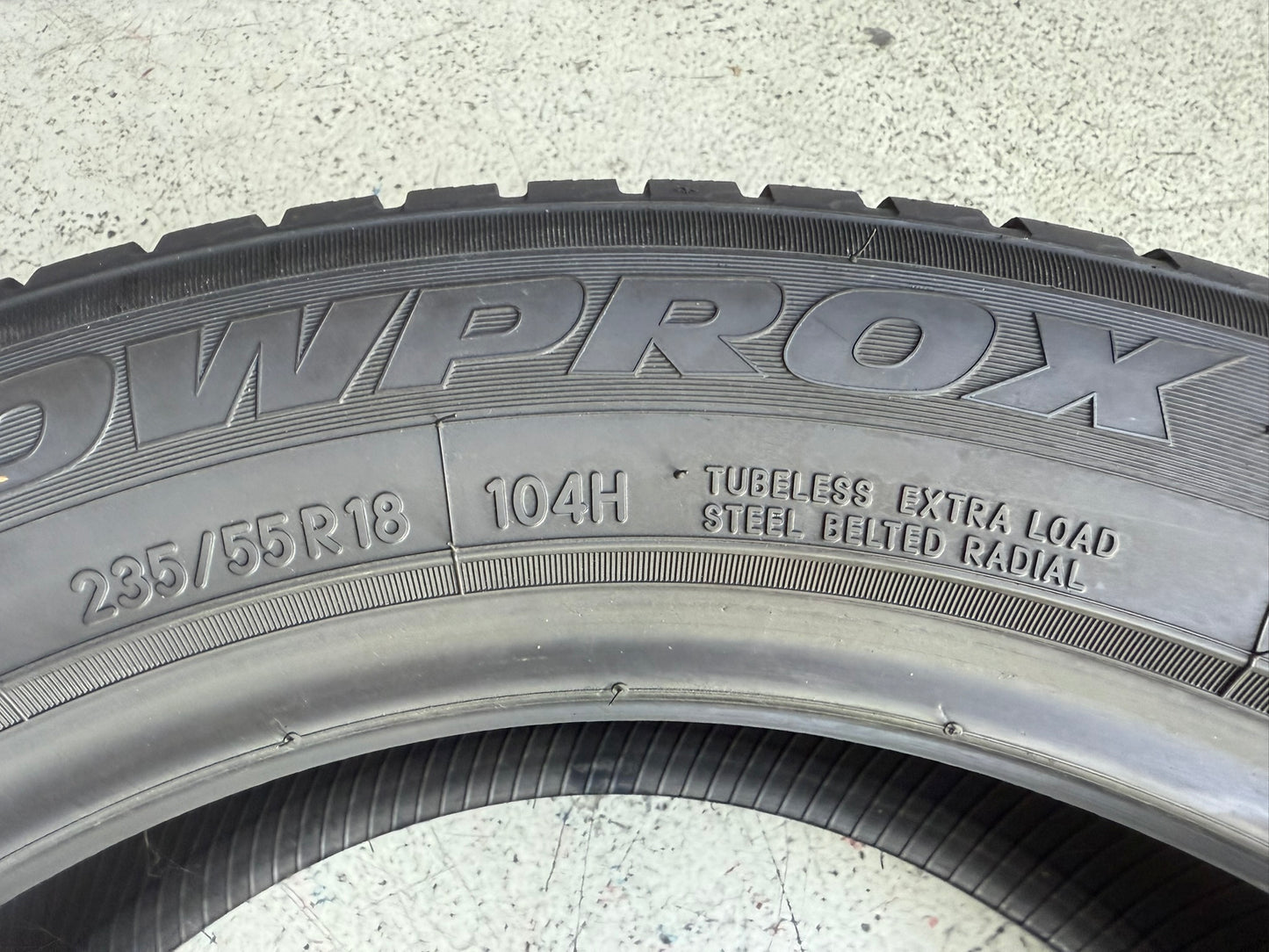 Usato: 4 Gomme 235/55R18 104H XL Toyo Invernali 90% residui