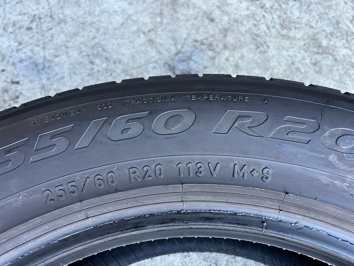 Usato: 4 Gomme 255/60R20 113V XL Pirelli 4 Stagioni 80% residui