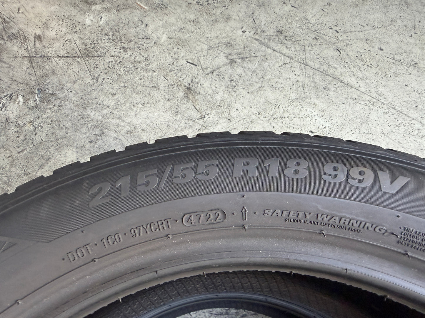 Usato: 2 Pneumatici Kumho Solus 4S HA32 215/55R18 99V XL 4 Stagioni 85% Residui