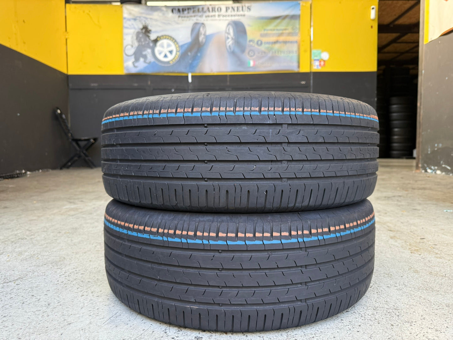 Usato: 2 Gomme 195/55R16 87H Continental Estive 80% residui