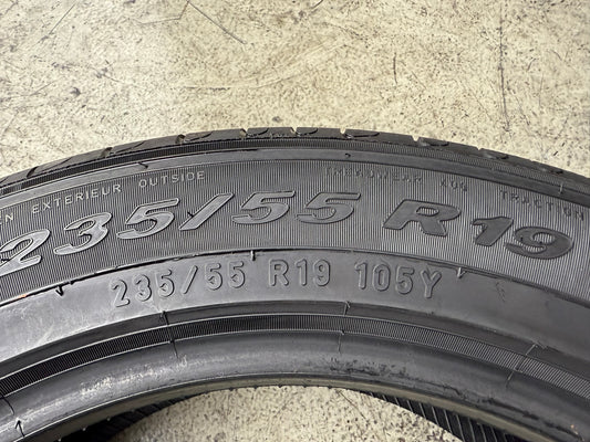 Usato: 4 Gomme 235/55R19 105Y XL Pirelli estive 75-85% residui