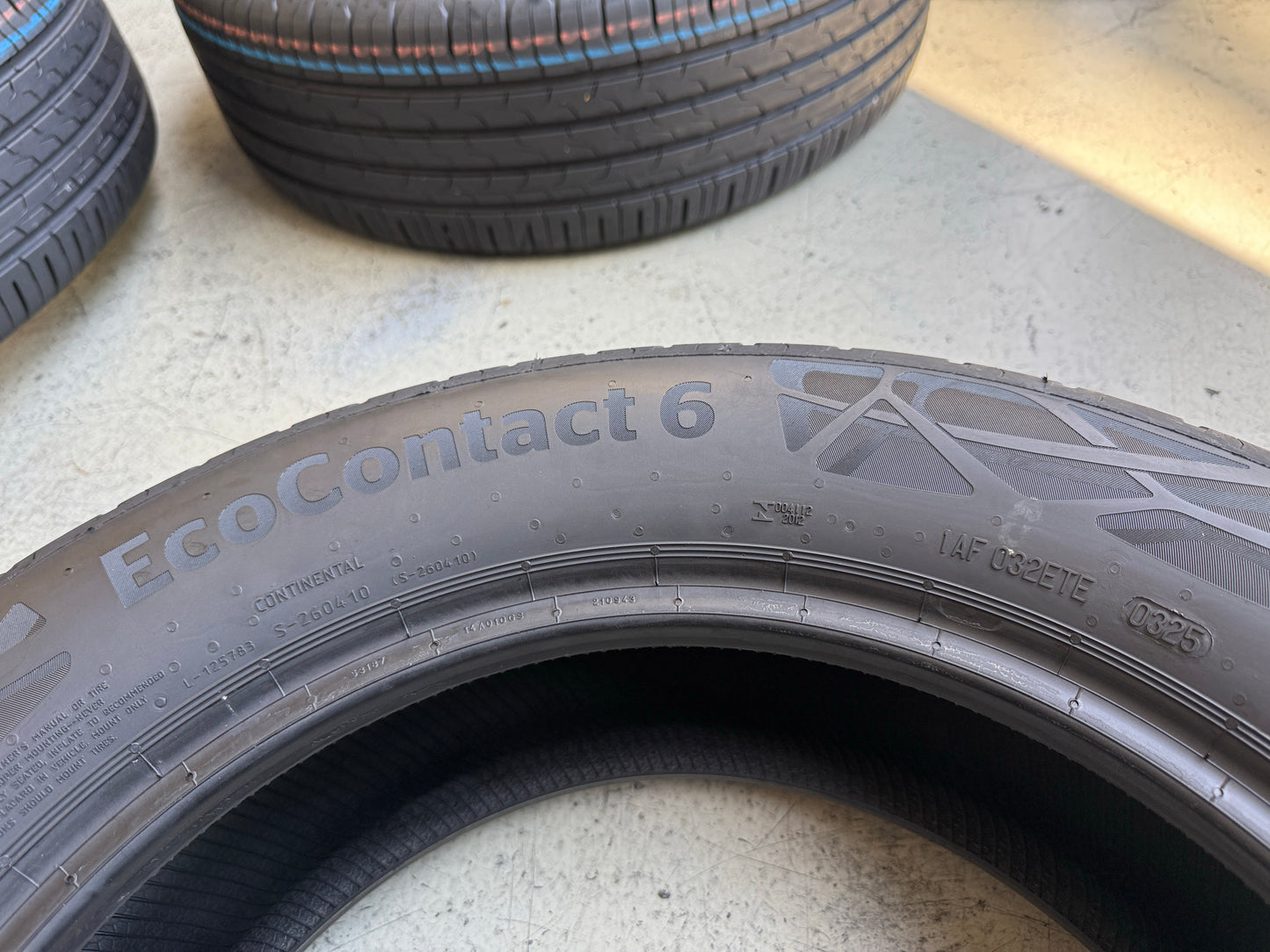 Usato: 4 Pneumatici Continental EcoContact 6 205/60R16 96H XL EVc Estive 95% Residui DOT 2025