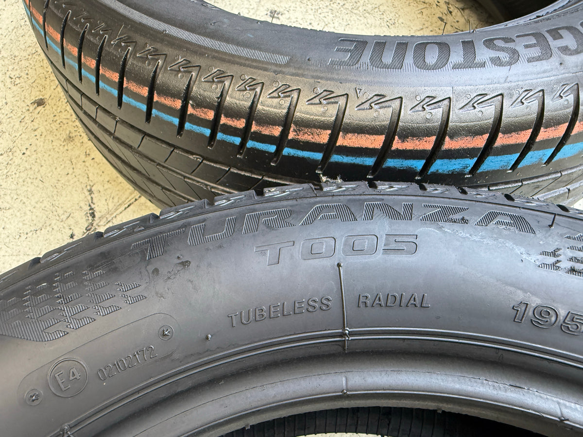 Usato: 4 Pneumatici Bridgestone Turanza T005 195/55R16 87H Estivi 80-85% Residui