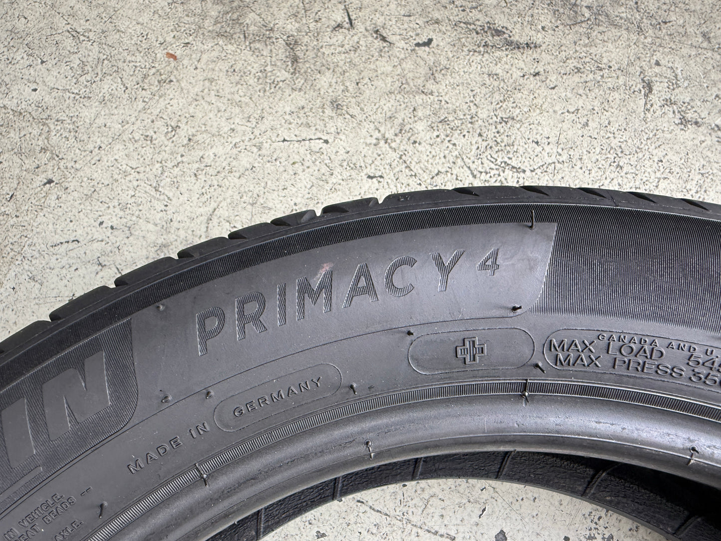 Usato: 4 Pneumatici Michelin Primacy 4+ 195/55R16 87H Estivi 80% Residui DOT 2024