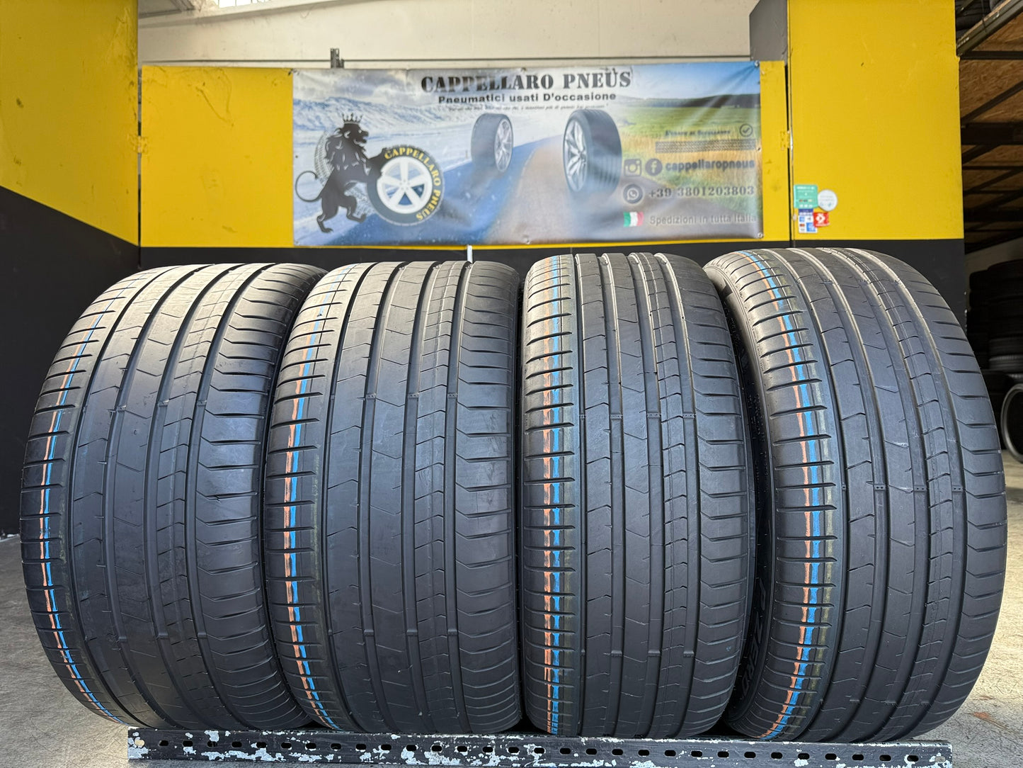 Usato: 4 Gomme x2 315/30R22 e x2 275/35R22 Pirelli estive 85% residui DOT: 2023