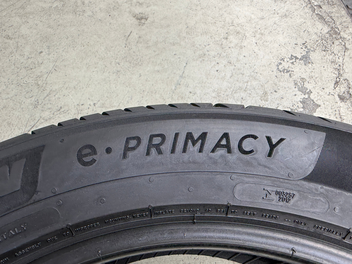 Usato: 4 Pneumatici Michelin e.Primacy 225/55R19 103V XL Estivi 90% Residui