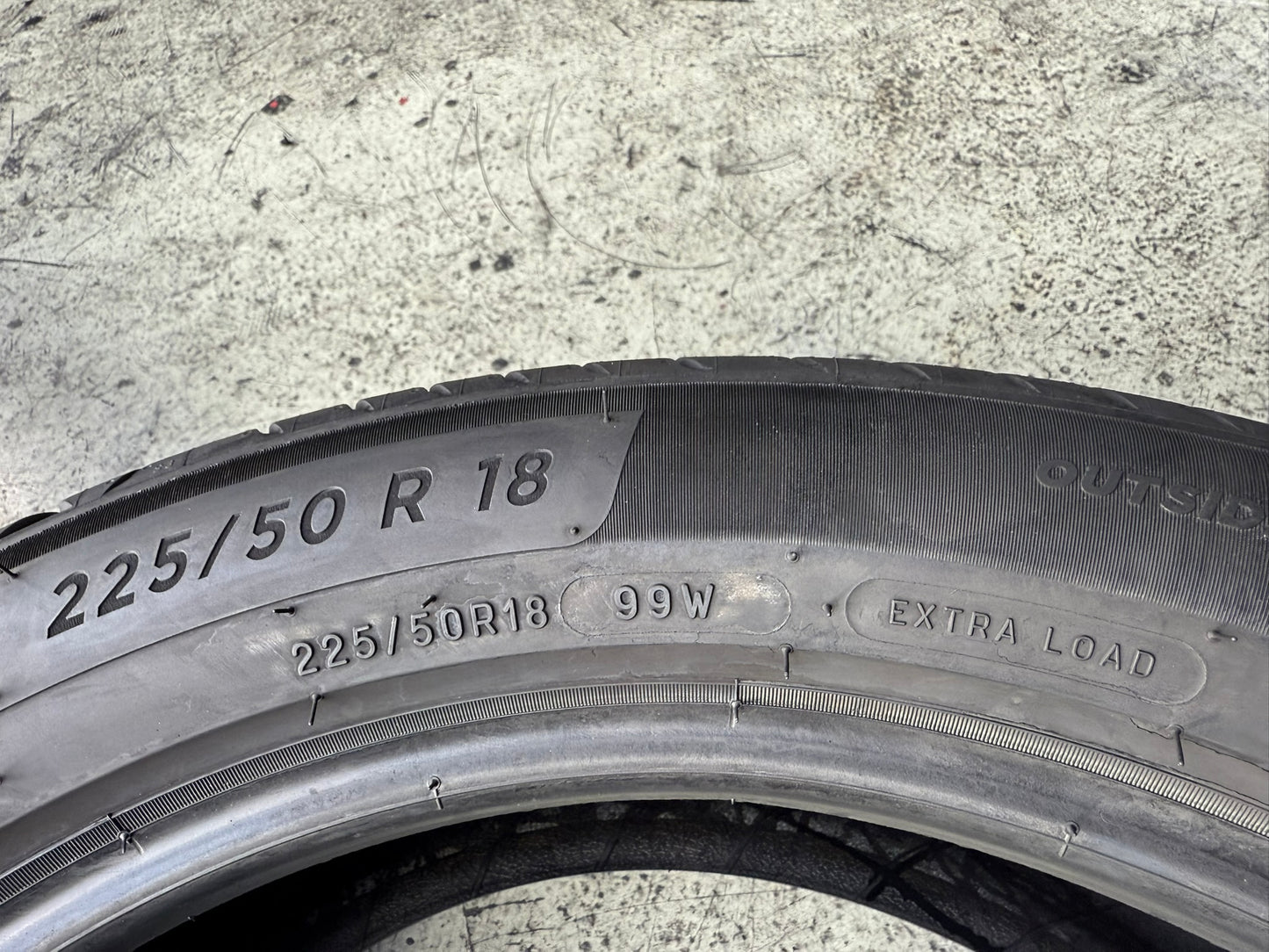 Usato: 4 Gomme 225/50R18 99W XL Michelin Estive 90% Residuo