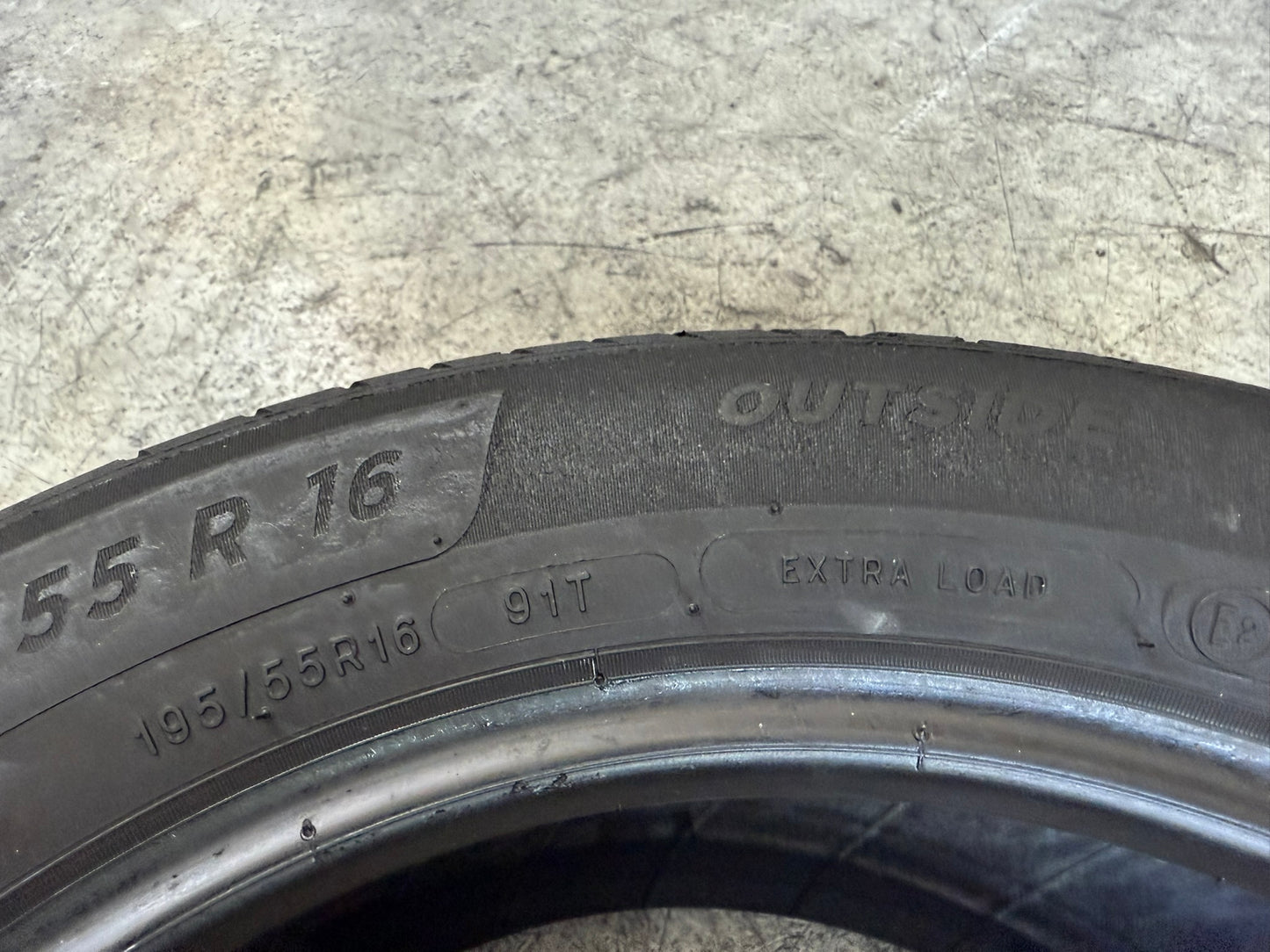 Usato: 1 Gomma 195/55R16 91T XL Michelin Estiva 60% residui