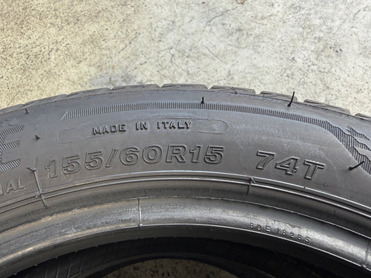 Usato: 2 Gomme 155/60R15 74T Bridgestone Estive 90% residui