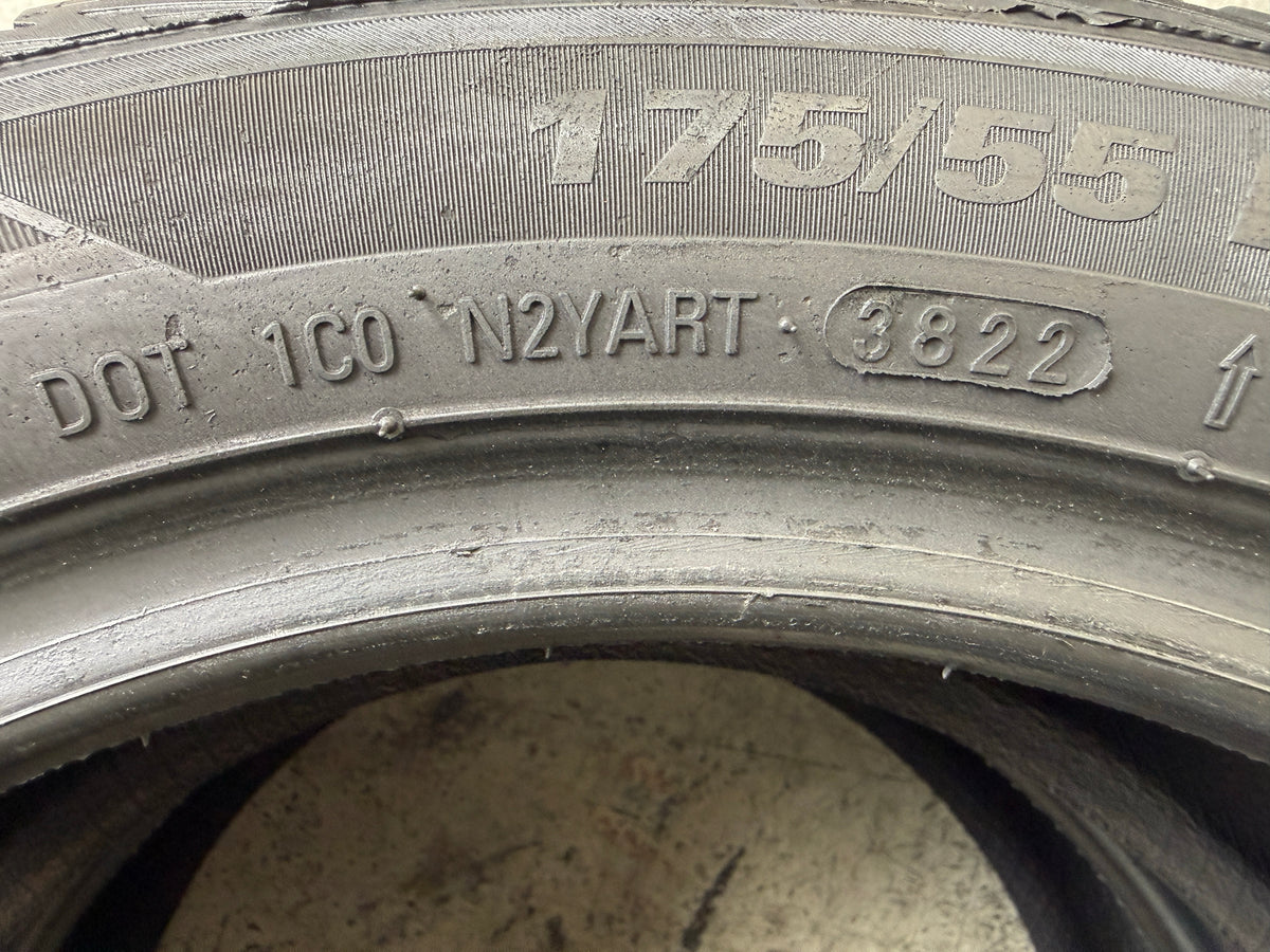 Usato: 2 Pneumatici Kumho Solus 4S HA32 175/55R15 77T 4 Stagioni 90% Residui