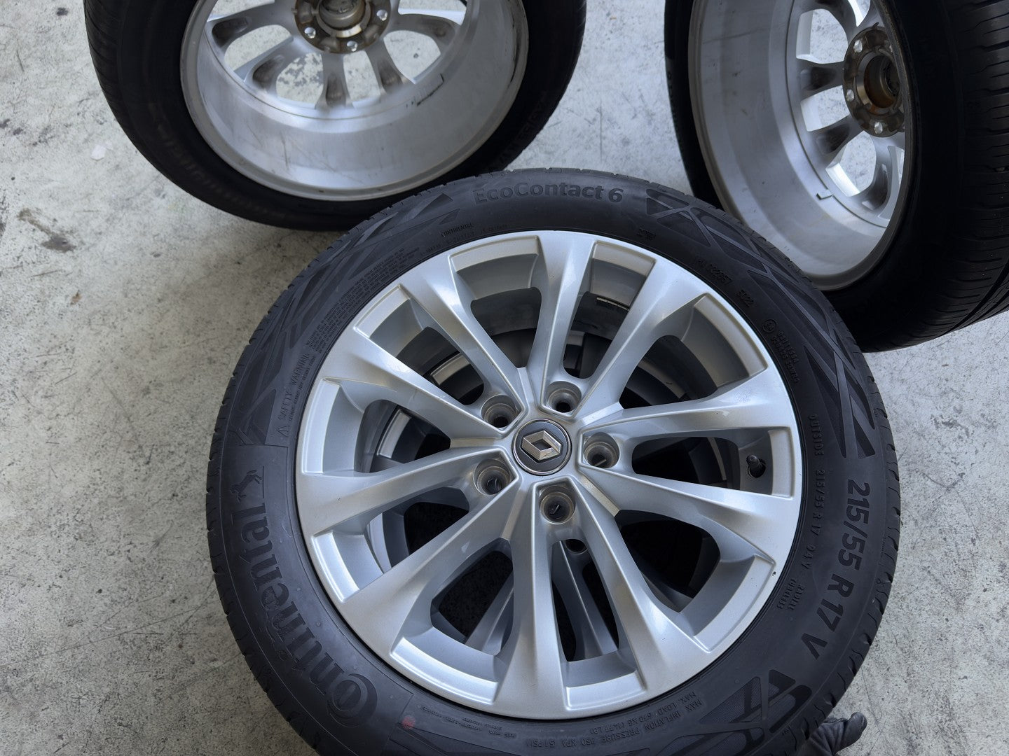CERCHI ORIGINALI Renault 17" COME NUOVI + Gomme Continental 215/55R17