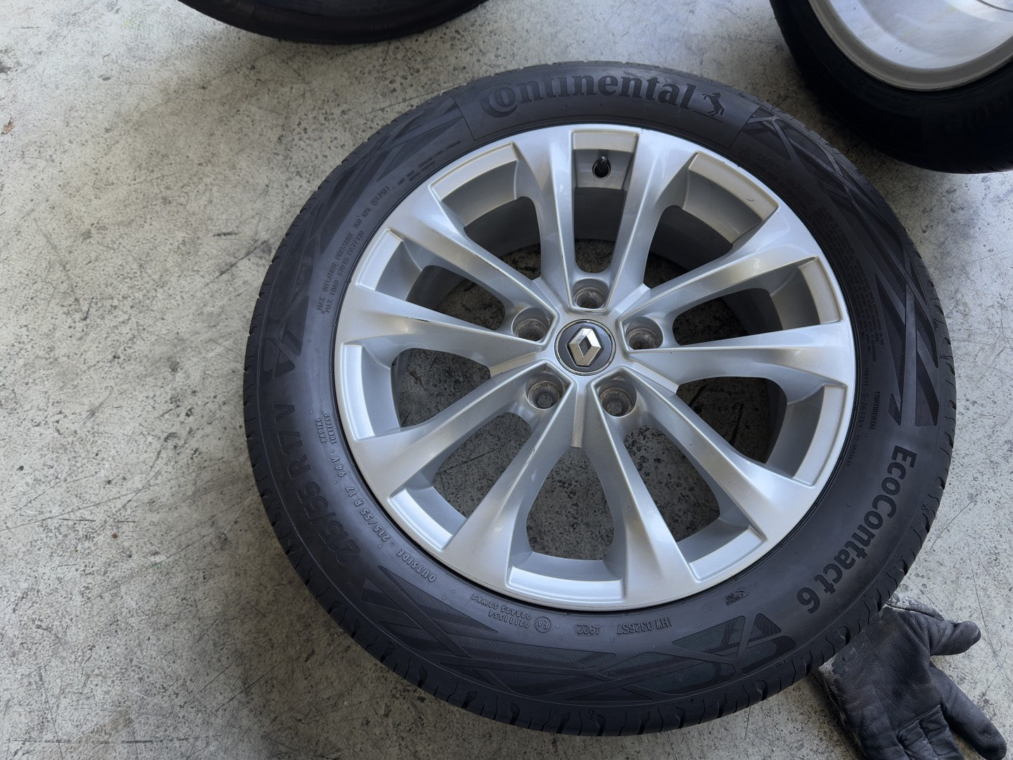 CERCHI ORIGINALI Renault 17" COME NUOVI + Gomme Continental 215/55R17