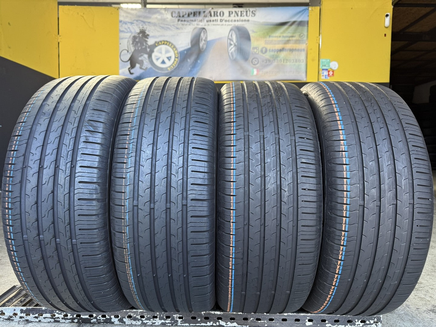 Usato: 4 Pneumatici Continental ContiEcoContact 6 235/55R18 100V Estive 80% Residui