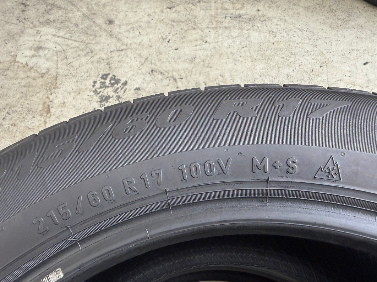 Usato: 2 Pneumatici Pirelli Cinturato All Season Plus 215/60R17 100V XL 4 Stagioni 80% Residui