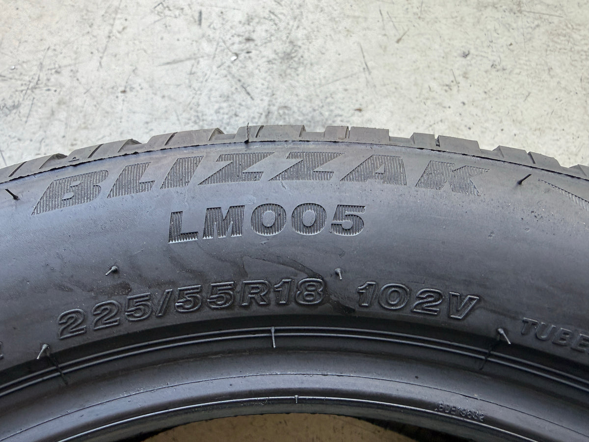 Usato: 4 Pneumatici Bridgestone Blizzak LM005 225/55R18 102V XL Invernali 85% Residui