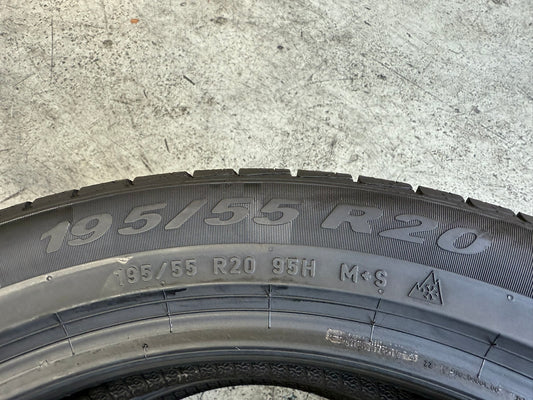 Usato: 2 Gomme 195/55R20 95H XL Pirelli 4 Stagioni 85% residui