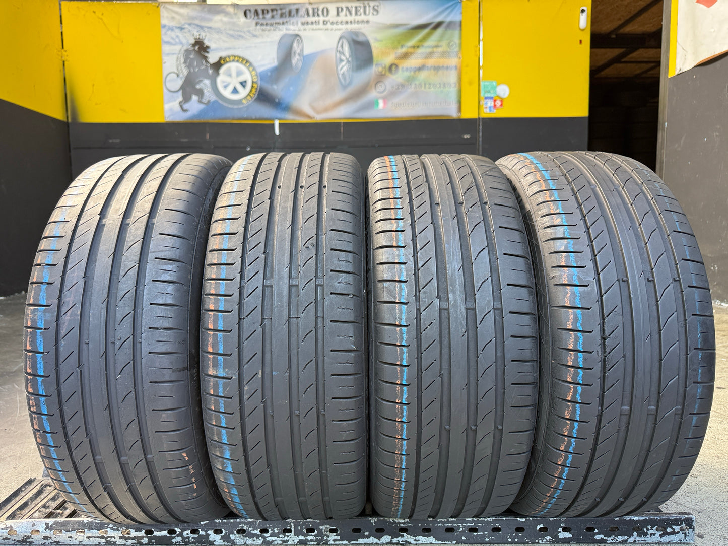 Usato: 4 Pneumatici Continental ContiSportContact 5 215/45R17 91W XL Estivi 85% residui