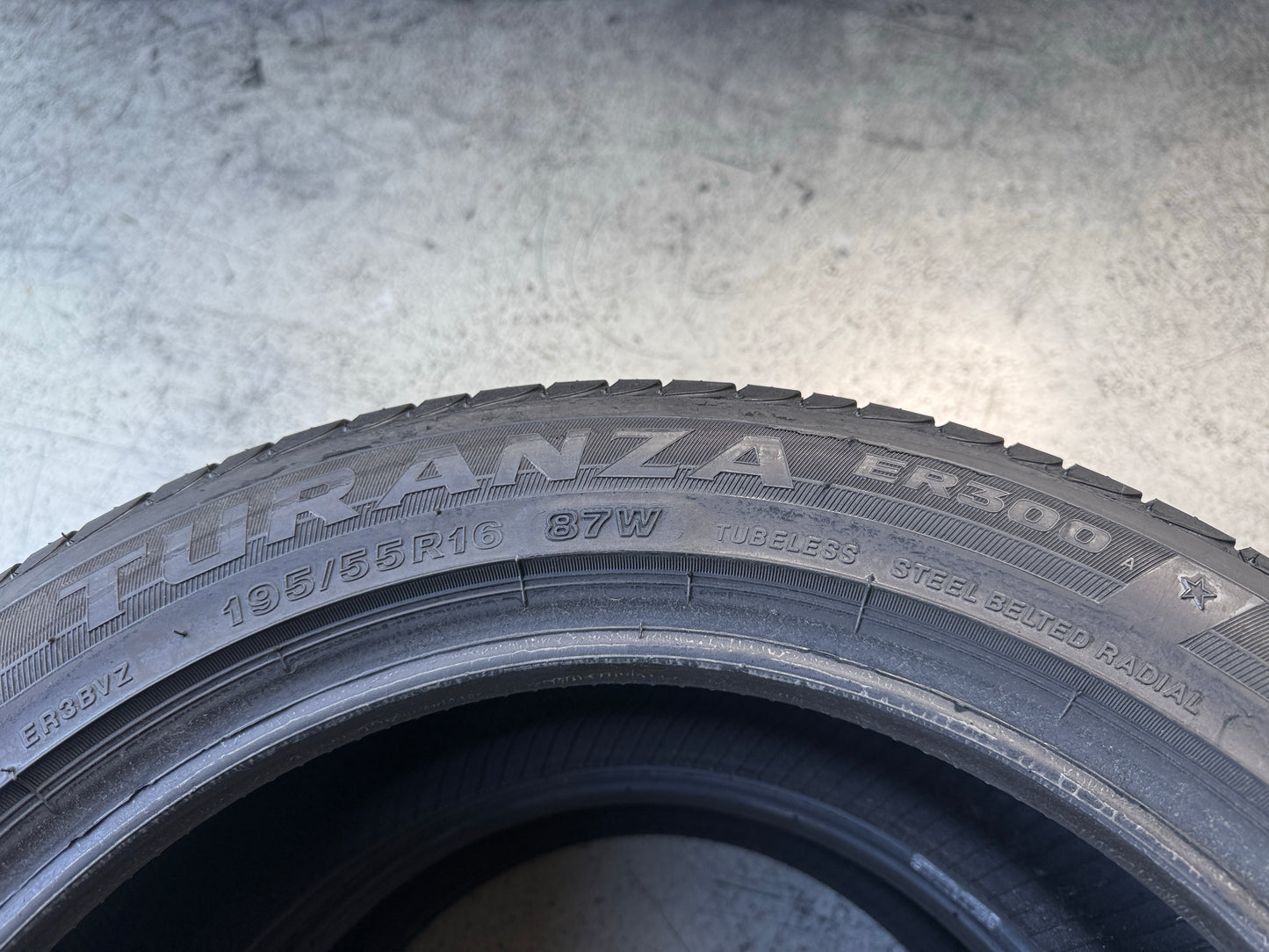 Usato: 2 Pneumatici Bridgestone Turanza ER300 195/55R16 87W Estivi 90% residui