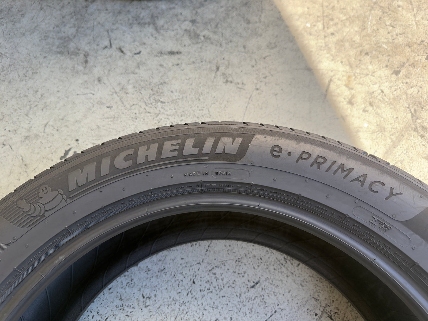 Usato: 4 Pneumatici Michelin e.Primacy 225/55R19 103V XL Estivi 90% residui DOT 2024