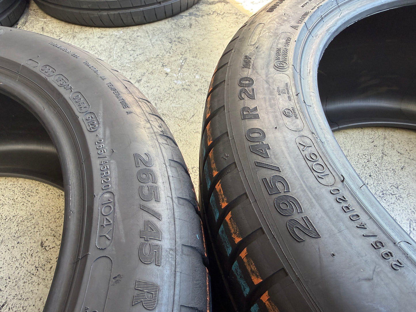 Usato: 4 Pneumatici Michelin Latitude Sport 3 265/45R20 104Y XL + 295/40R20 106Y XL Estivi 90% residui