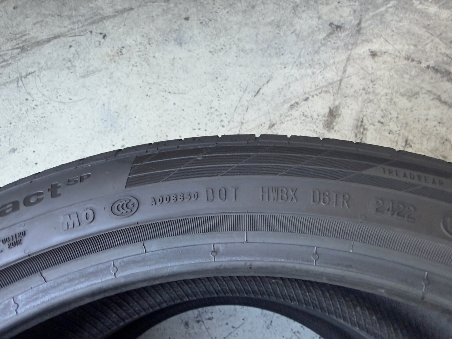 Usato: 2 Pneumatici Continental ContiSportContact 5P 235/40R20 96Y XL MO Estivi 85% residui
