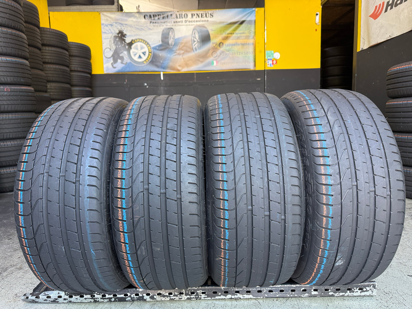 Usato: 4 Pneumatici Pirelli P Zero 245/35R20 91Y Estivi 85% residui