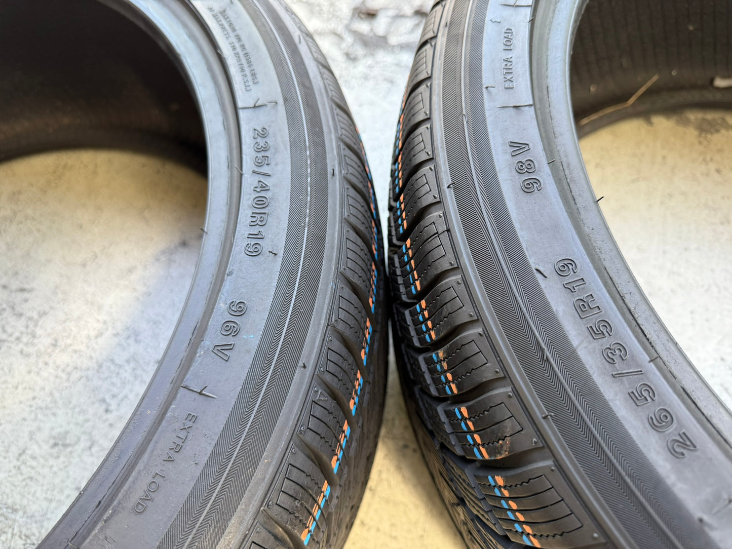 Usato: 4 Gomme 235/40R19 96V XL + 265/35R19 98V XL Gripmax Invernale 95% residui