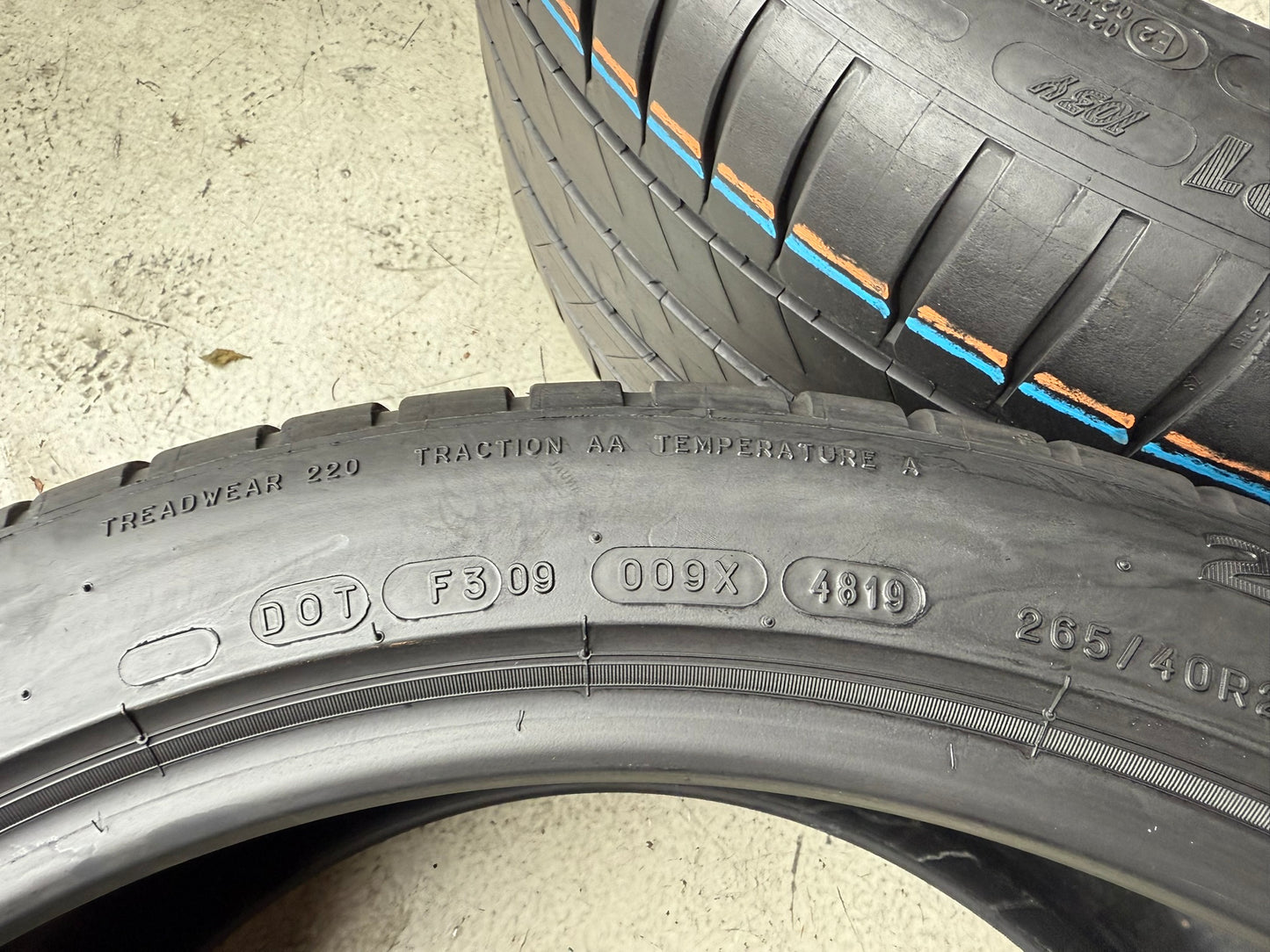 Usato: 4 Gomme 265/40R21 101Y + 295/35R21 103Y Michelin Estive 85% residui