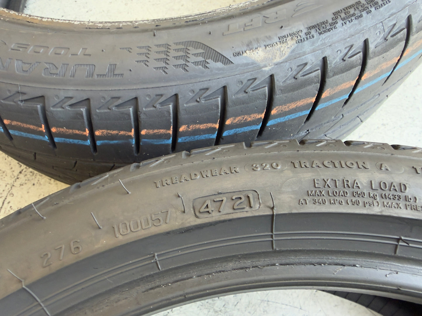 Usato: 4 Pneumatici Bridgestone Turanza T005 225/40R19 93Y XL Estivi 85% residui Runflat