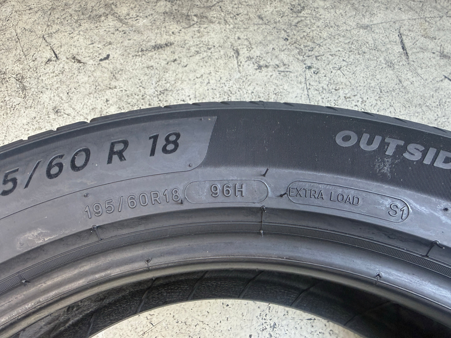 Usato: 4 Pneumatici Michelin e.Primacy 195/60R18 96H XL S1 Estivi 80/90% Residui