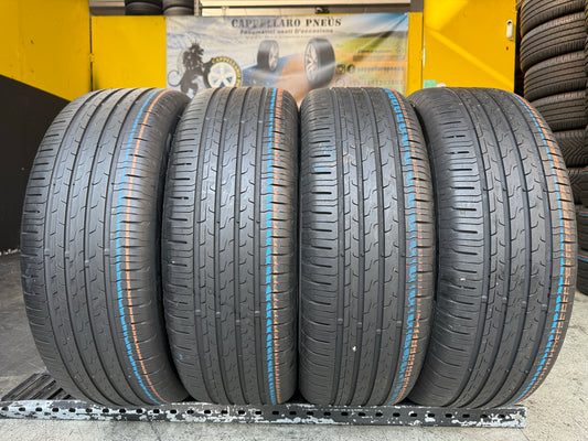 Usato: 4 Pneumatici Continental EcoContact 6 225/60R18 104V XL Estivi 85% Residui DOT 2025