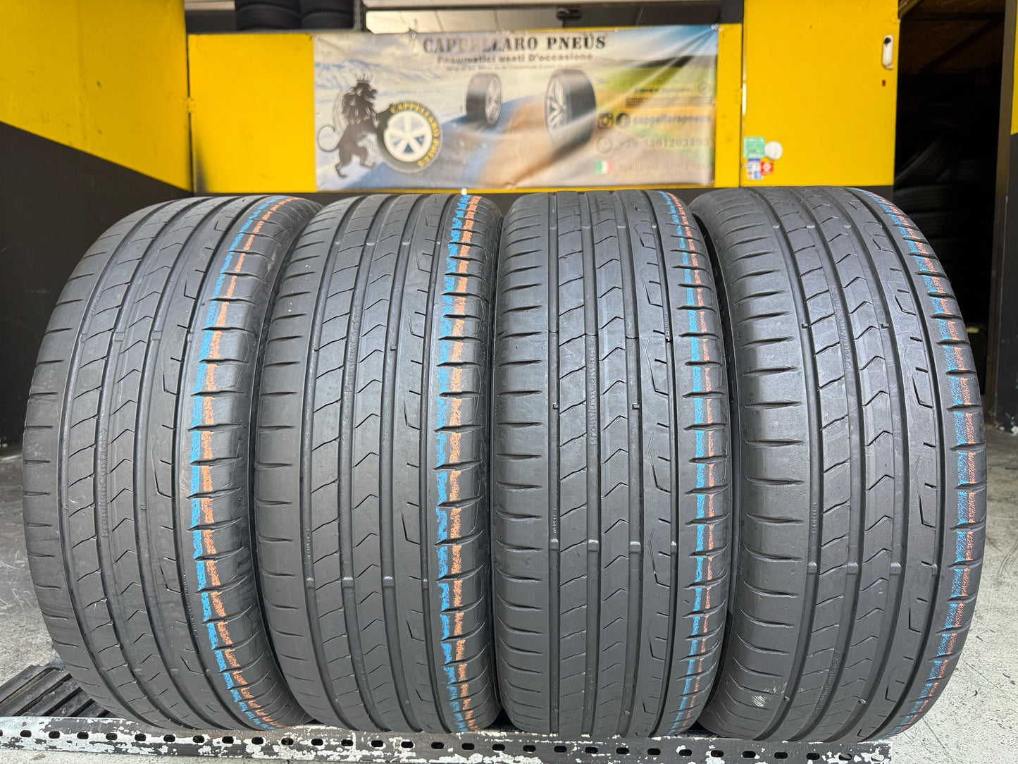 Usato: 4 Pneumatici Continental PremiumContact 7 215/55R18 99V XL FR EVc Estive 85-90% Residui