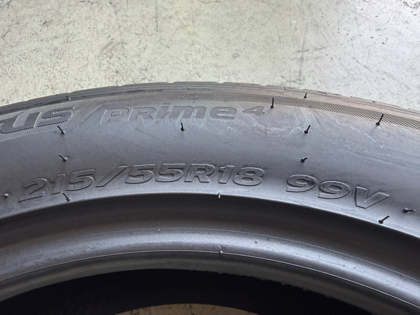Usato: 4 Pneumatici Hankook Ventus Prime 4 K135 215/55R18 99V XL Estive 90-95% Residui