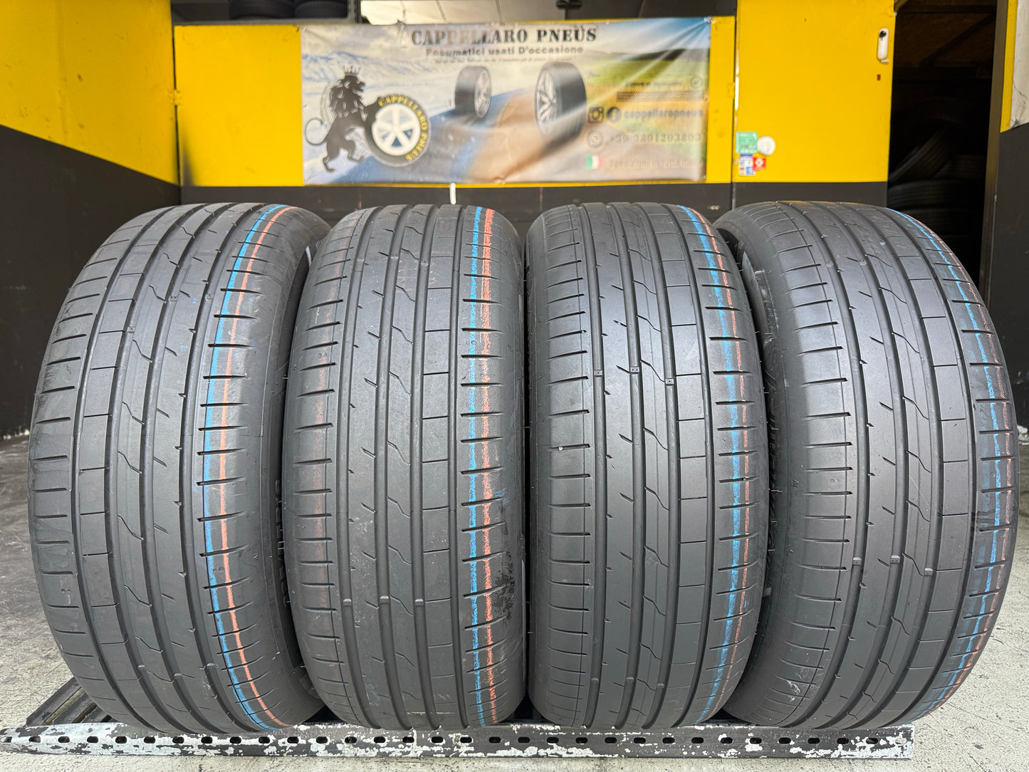 Usato: 4 Pneumatici Hankook Ventus S1 Evo3 K127 225/55R18 102Y XL Estive 90% Residui DOT 2023/2024