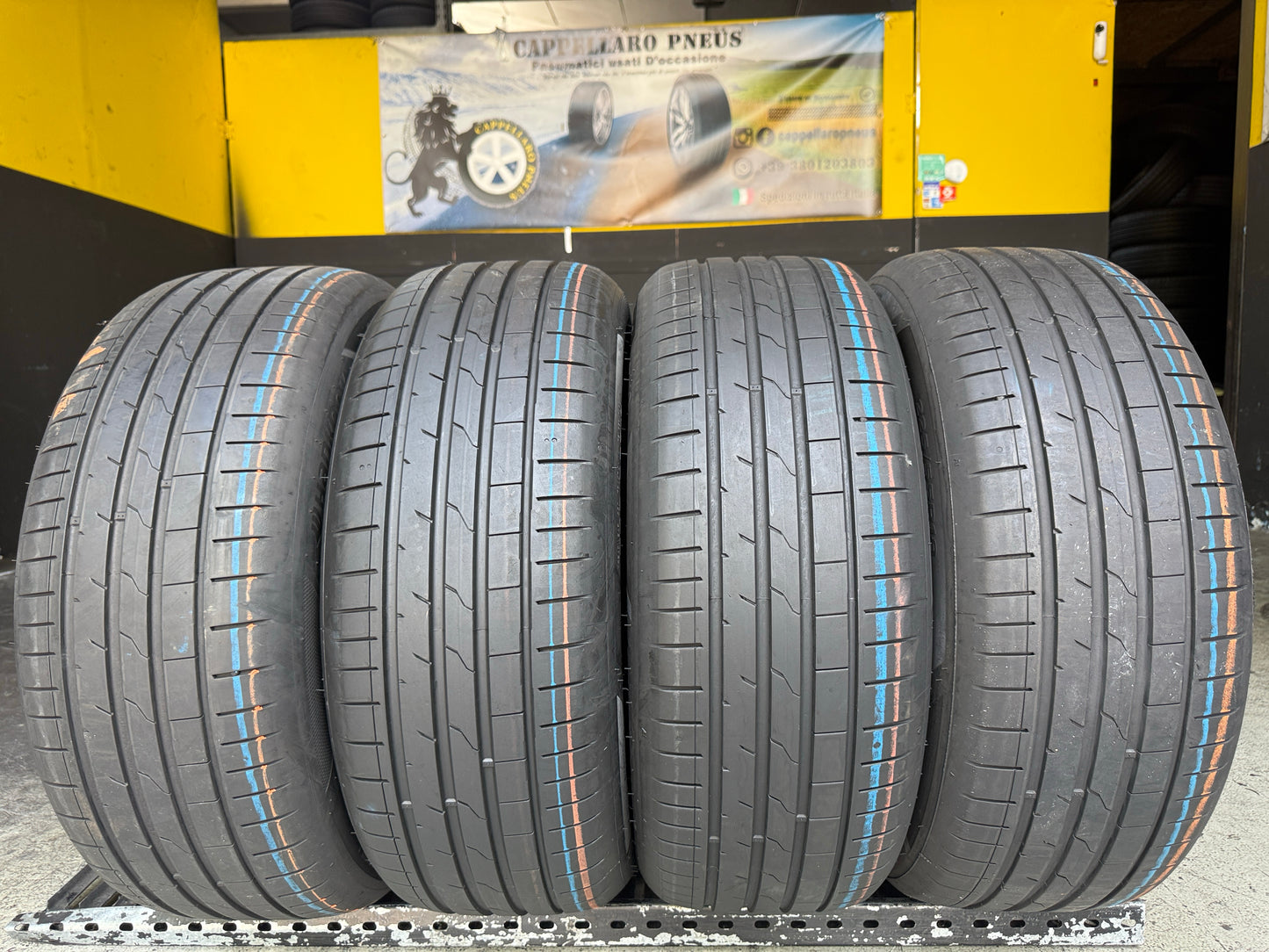 Usato: 4 Pneumatici Hankook Ventus S1 Evo3 K127 225/55R18 102Y XL Estive 90% Residui DOT 2024/2025