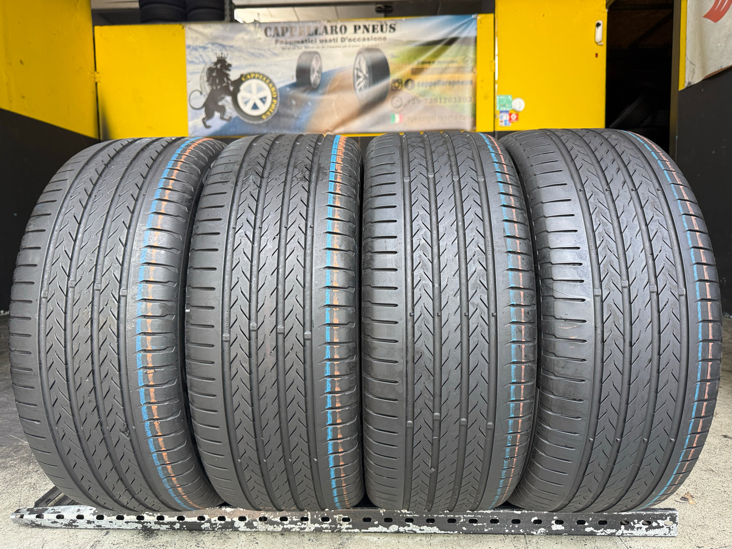 Usato: 4 Pneumatici Continental EcoContact 6 Q 225/55R18 102Y XL Estive 85/90% Residui