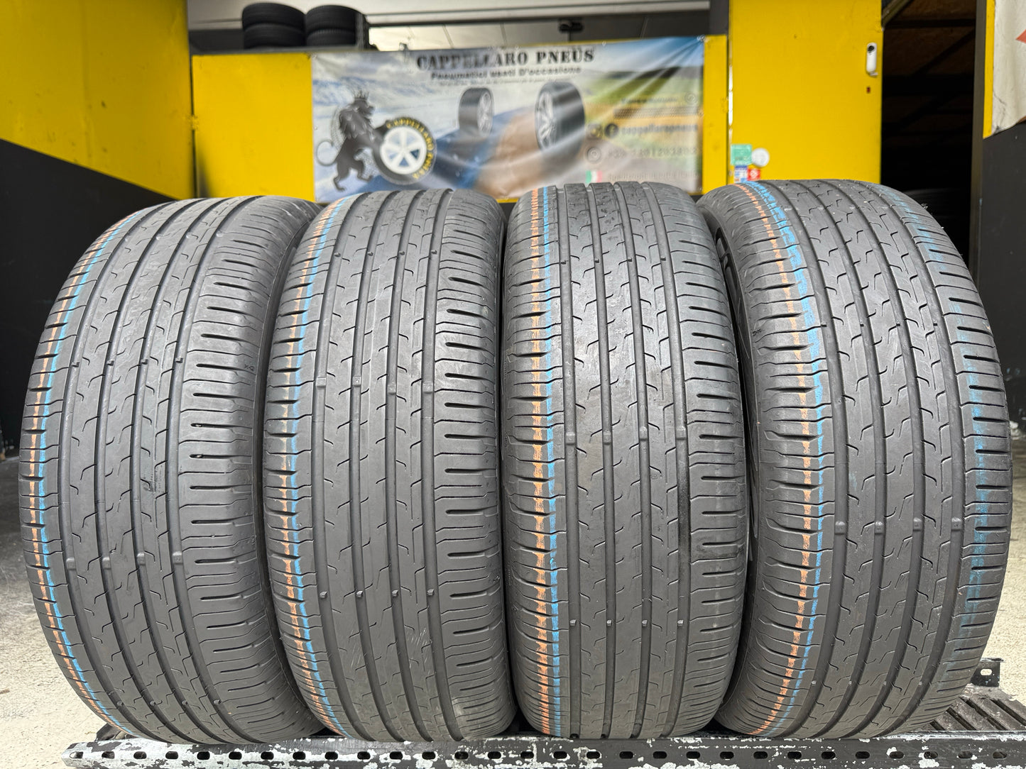 Usato: 4 Pneumatici Continental EcoContact 6 215/55R17 94V Estivi 85% Residui