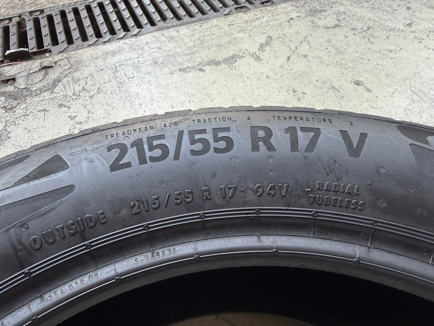 Usato: 4 Pneumatici Continental EcoContact 6Q 215/55R17 94V EVc Estivi 90% Residui