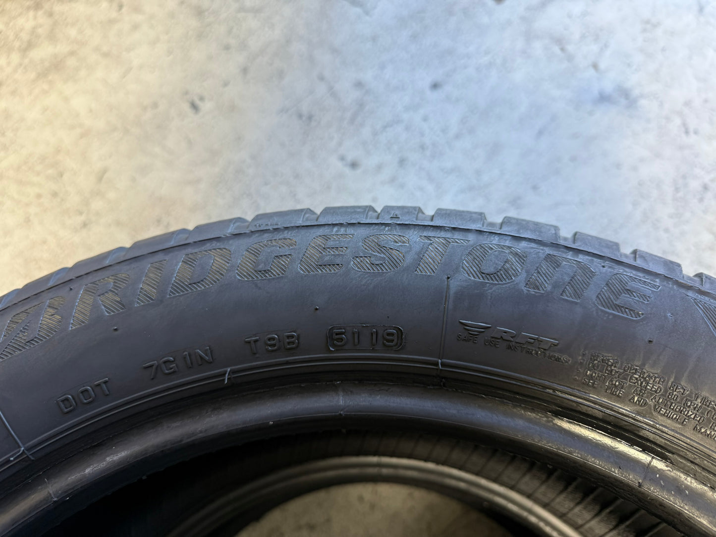 Usato: 2 Gomme 225/50R18 95H Bridgestone Invernali Runflat 85% residui