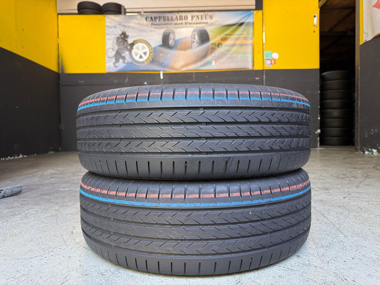 Usato: 2 Pneumatici Continental EcoContact 6 Q 215/60R17 96H EVc Estivi 90% Residui